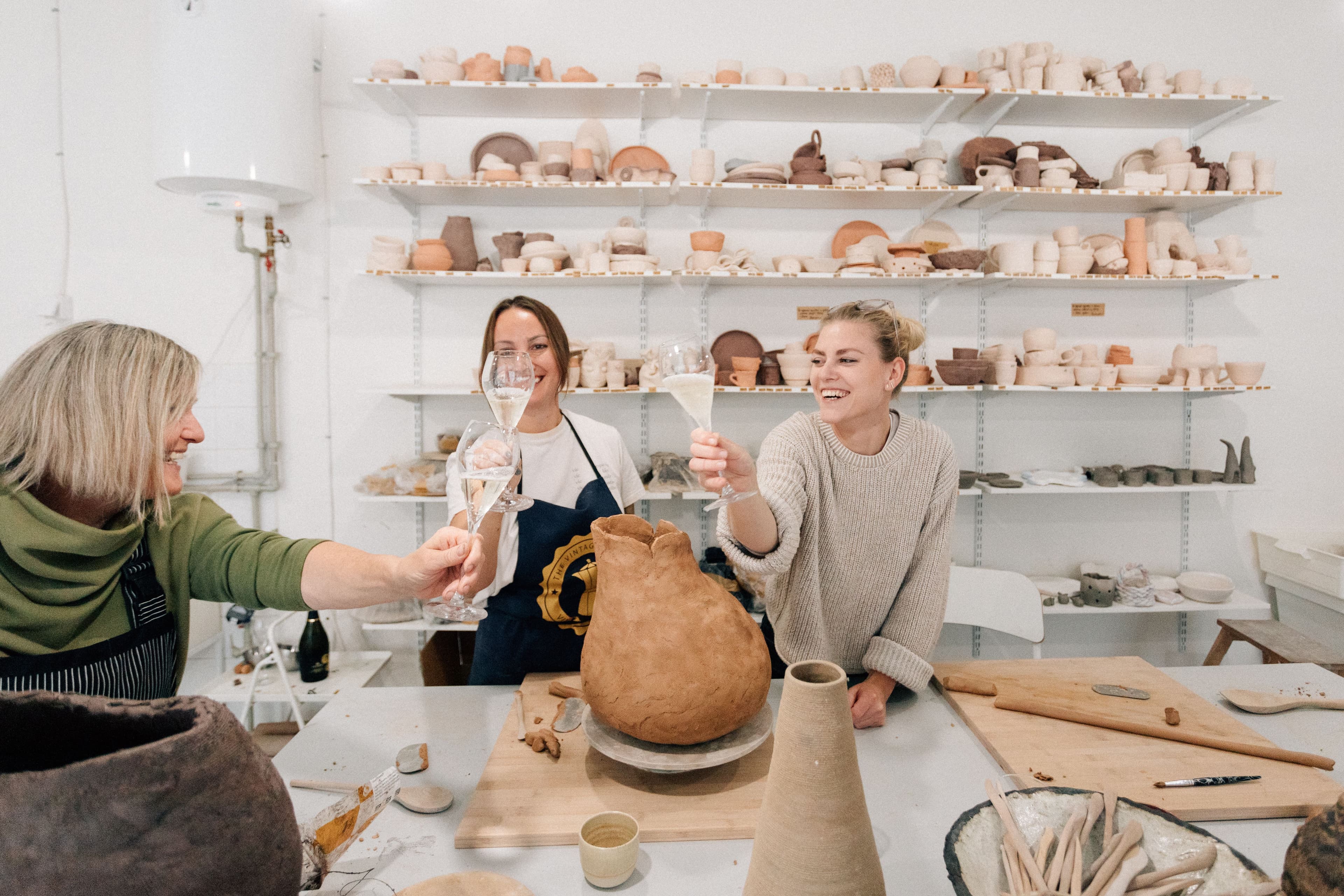 Vases and sculptures