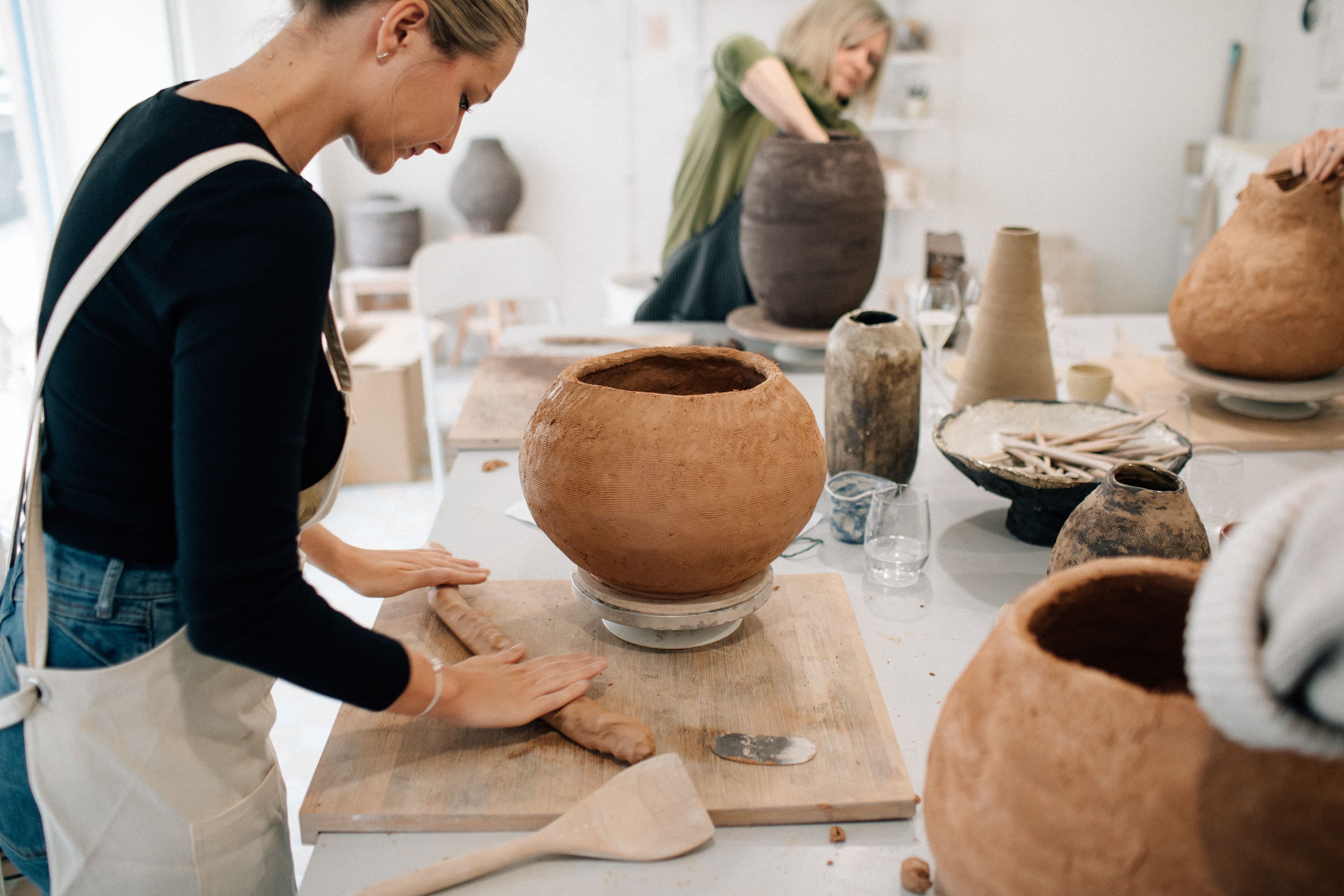 Vases and sculptures